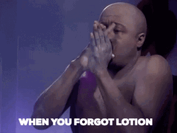 Dave Chappelle When You Forgot Lotion GIF