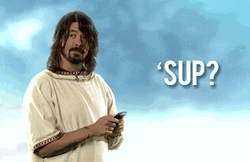Dave Grohl Says Sup GIF