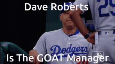 Dave Roberts Goat Manager Dodgers GIF