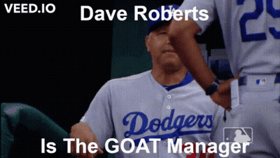 Dave Roberts Goat Manager Dodgers GIF