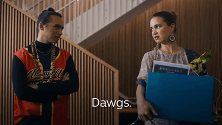 Davey Thompson And Tuuli Narkle Saying Dawgs GIF