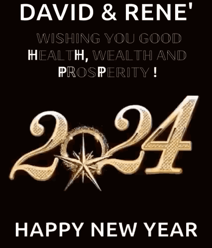 David And Rene Wishing Good Health Wealth Prosperity 2024 GIF