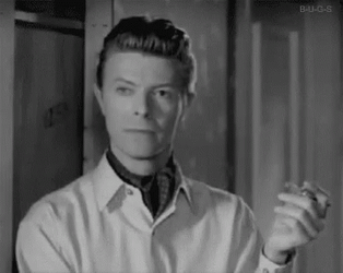 David Bowie Slow Motion Head Turn GIF