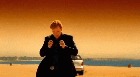 David Caruso Walk Way In Car Explosion GIF