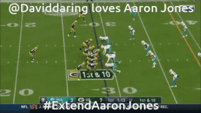 David Daring Loves Aaron Jones Football Screenshot GIF