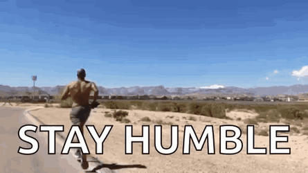 David Goggins Stay Humble Saying GIF