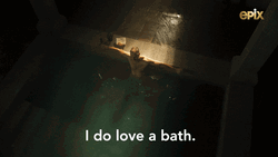 David Laid Loves Bath Time GIF