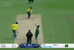 David Miller Versus Muhammad Amir GIF
