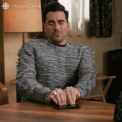 David Rose Feeling Apprehensive Schitts Creek GIF