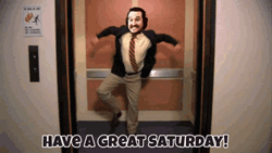 David Sampson Dancing Working Saturday GIF