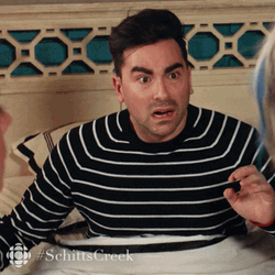 David Shocked Reaction Schitts Creek GIF