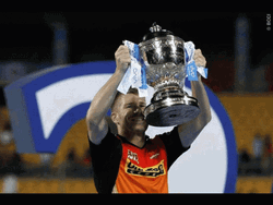 David Warner Cricket Trophies GIF