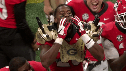 Dawgs Football JR Reed Sticking His Tongue Out GIF