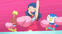 Dawn Pokemon Buneary Pilup Cheering