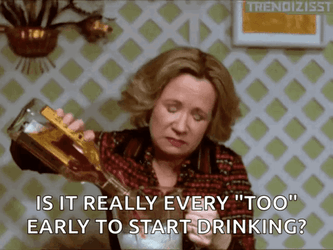 Day Drinking Kitty Forman GIF