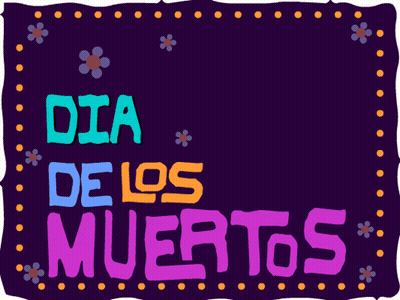 Day Of The Dead Greeting Card Sugar Skull GIF