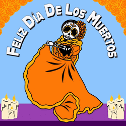 Day Of The Dead Skeleton Dancing GIF