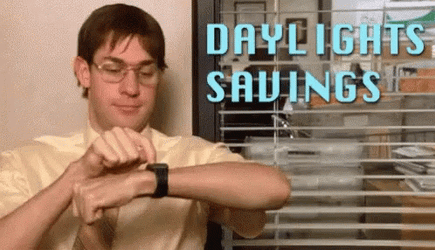 Daylight Savings The Office Jim Halpert GIF