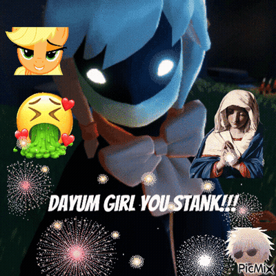Dayum Girl You Stank Cartoon Character GIF