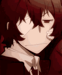 Dazai Anime Crying While Speaking GIF