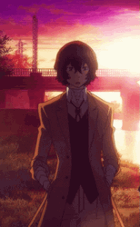 Dazai Anime Showing Bloody Pocket GIF