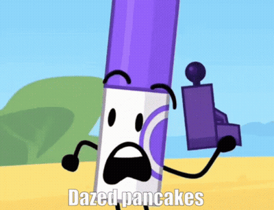 Dazed Pancakes Cartoon Character GIF