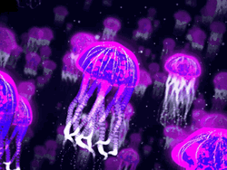 Dazzling Purple Jellyfish GIF