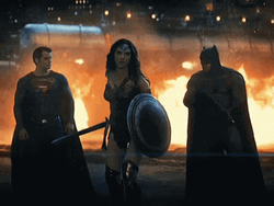 DC Comics Superheroes The Trinity Batman Superman And Wonder Woman  GIF