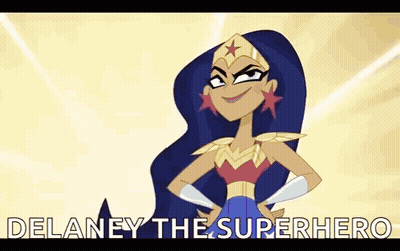 DC Super Hero Girls Wonder Woman Saying Delaney The Superhero GIF