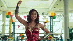 DC Superhero Wonder Woman Playing Her Lasso Of Truth Weapon GIF