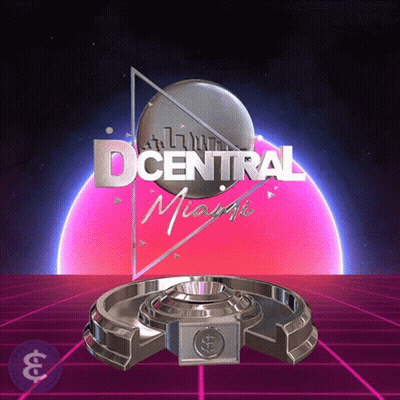 Dcentral Miami With Pink And Blue Planet GIF