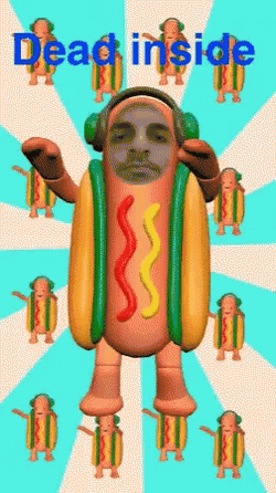 Dead Inside Hotdog Sandwich Dance GIF