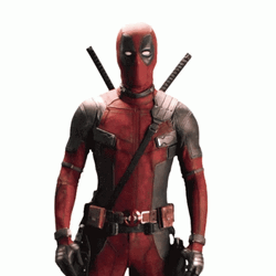 Dead Pool Looks Up GIF
