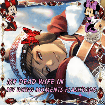 Dead Wife With Mickey Mouse And Minnie Mouse GIF