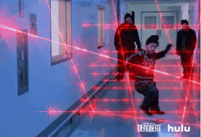 Deadbeat Poster Man In Hospital Hallway GIF