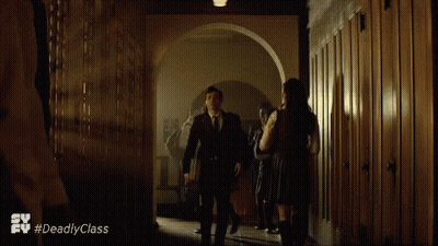 Deadly Class TV Show Advertised On Screen GIF
