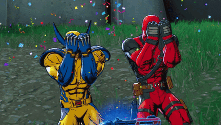 Deadpool And Wolverine Bring It Around Town Emote GIF