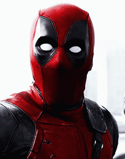 Deadpool Close Up Eyes Closed GIF