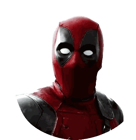 Deadpool Covering Face With Hands Sticker