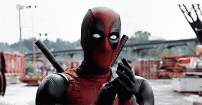 Deadpool Holding Gun GIF