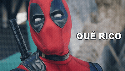 Deadpool Holding Sword Que Rico GIF