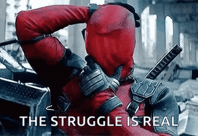Deadpool Holding Sword GIF