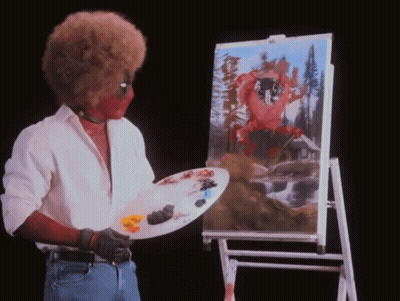Deadpool Painting A Picture GIF