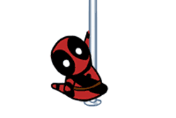 Deadpool Pole Dancing