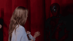 Deadpool Wife Touch Chest And Dance GIF