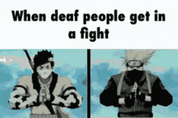 Deaf People Naruto Hand Signs GIF