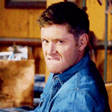 Dean Winchester Lip Bite Fierce GIF