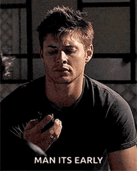 Dean Winchester Serious Face Checking Time GIF