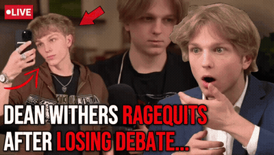 Dean Withers Rage Quits After Losing Debate With Man In Suit GIF