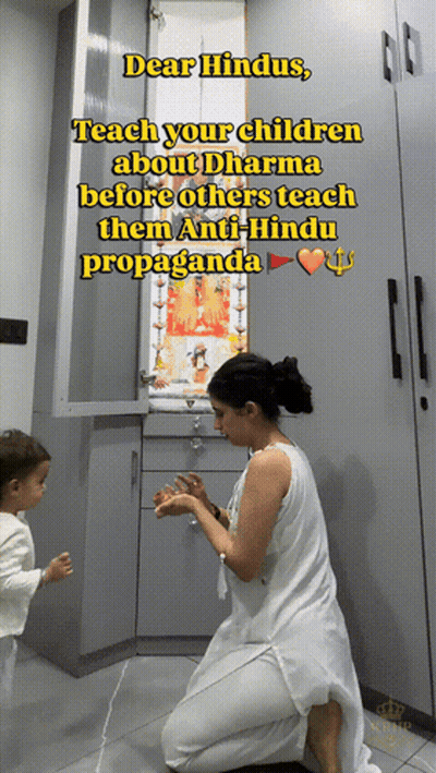 Dear Hindus Teach Children About Dharma Before Anti-Hindu Propaganda GIF